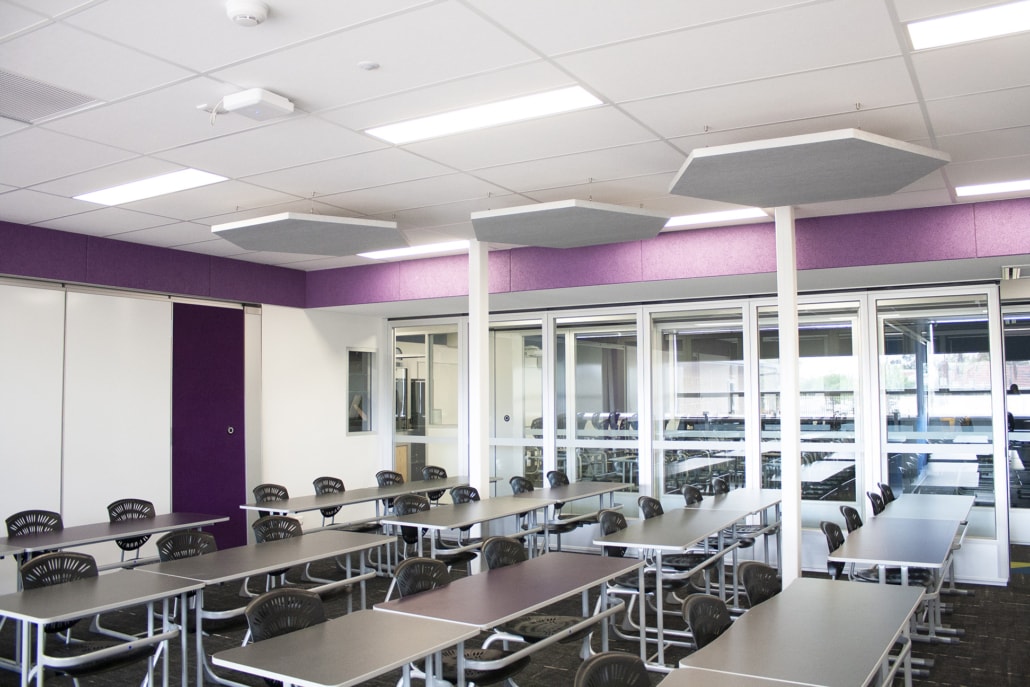 LeFevre_High_School_2_TopiqRafts_web AMF TOPIQ Acoustic Ceiling Raft