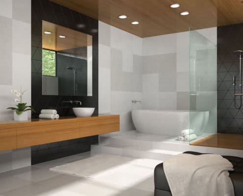 Duraliner Plus ceiling lining board installed in residential bathroom