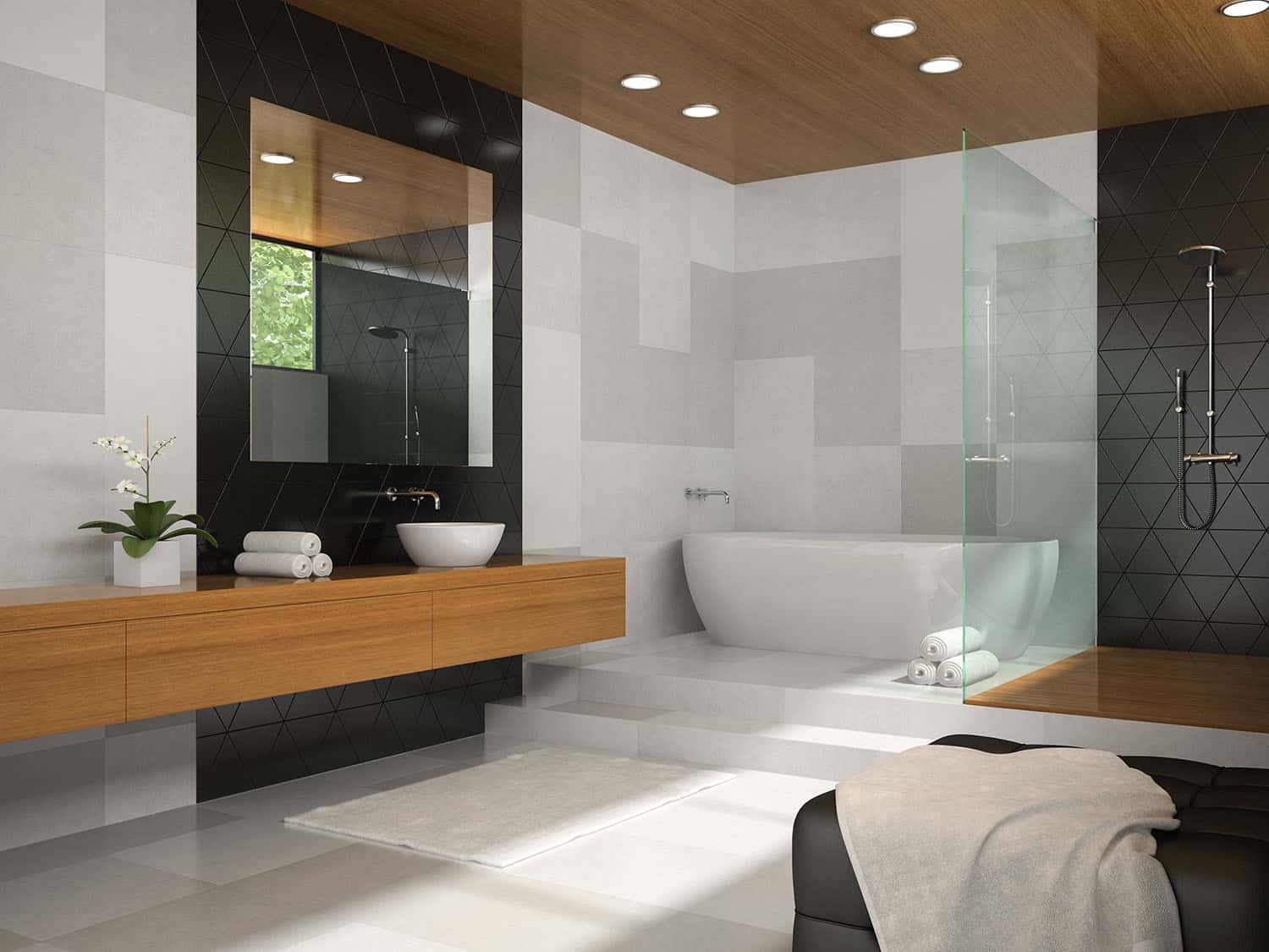 Duraliner Plus ceiling lining board installed in residential bathroom