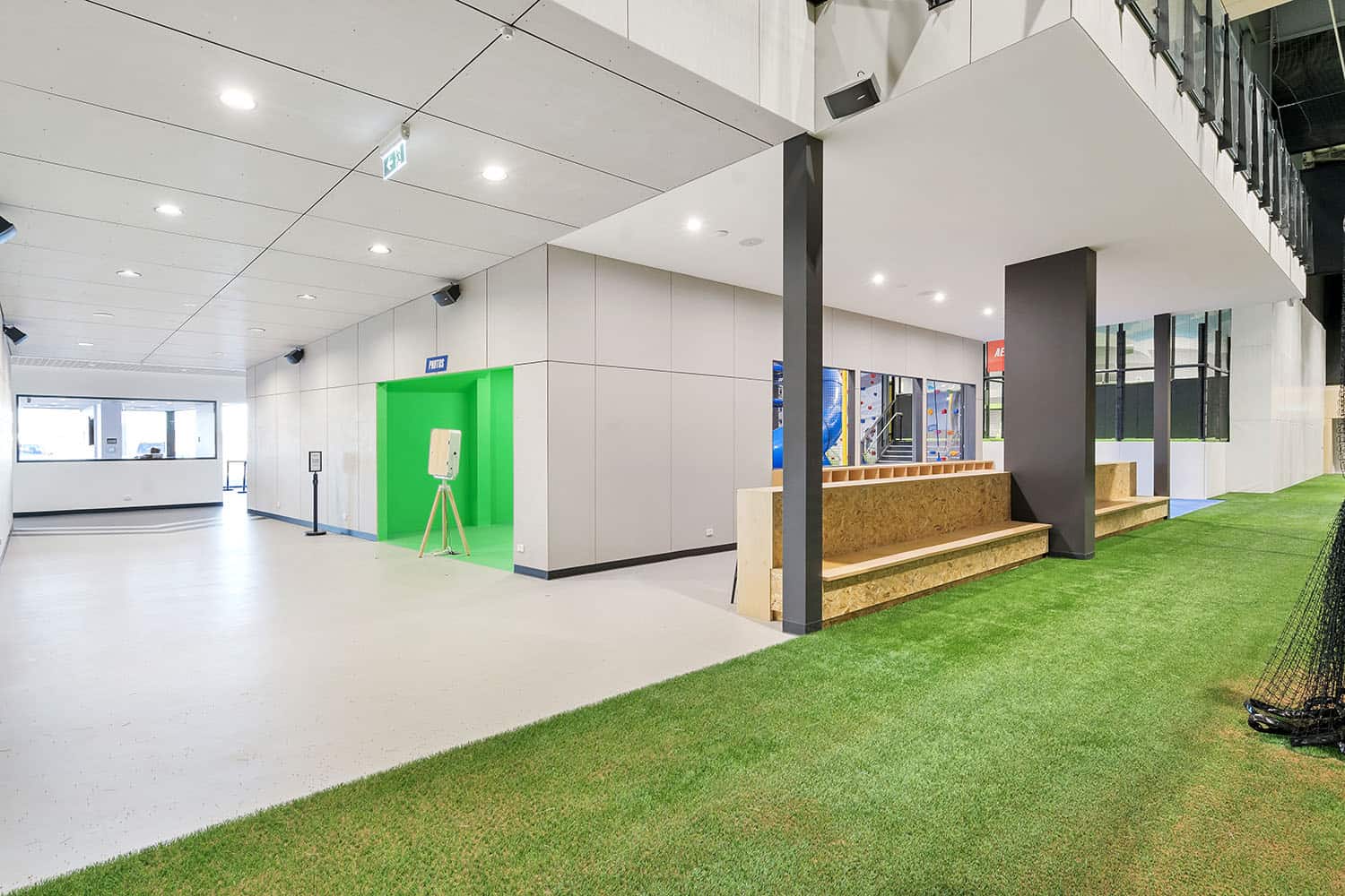 INNOVA Duralux fibre cement interior wall and ceiling lining boards installed in a commercial fitout