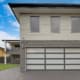 Modern home featuring INNOVA Montage® cladding in Concrete and Stackstone profiles, combining texture and clean lines for a durable, architectural finish.